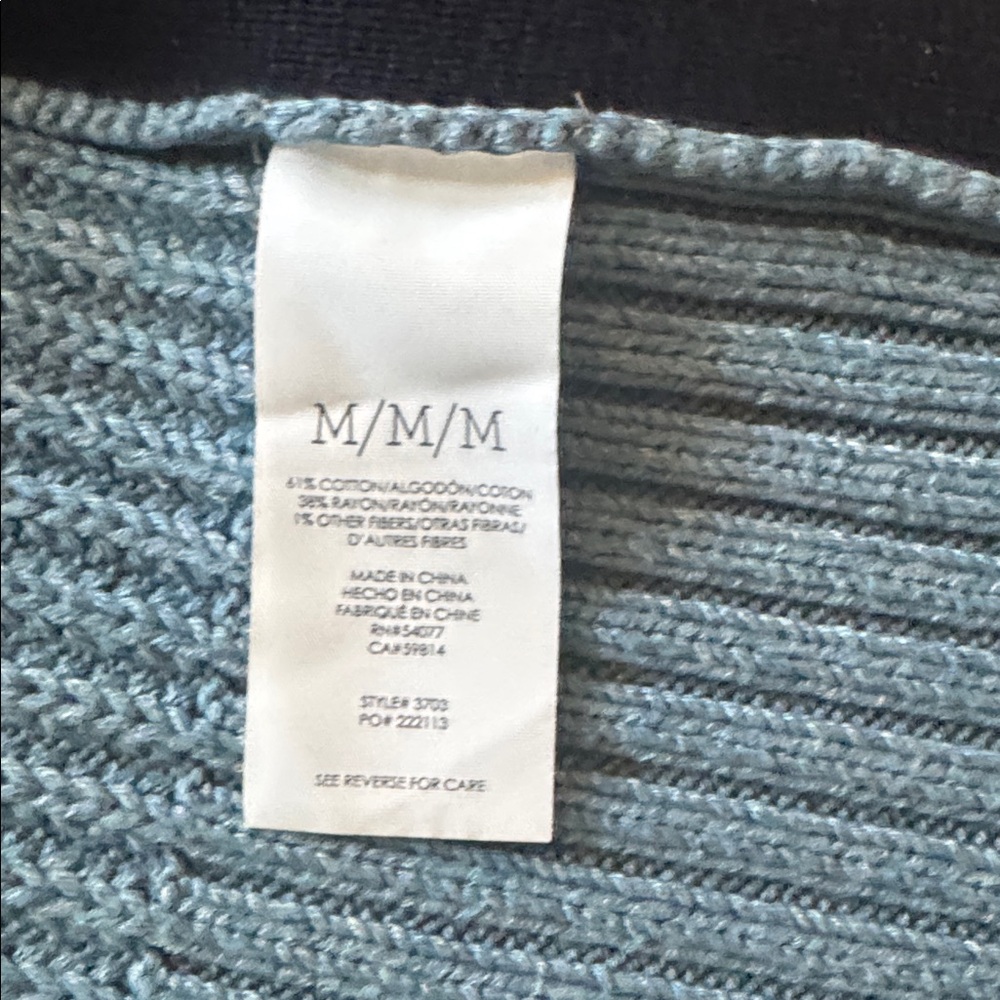 CAbi 3703 Turn Back‎ Color-block Cardigan Size Medium - Picture 11 of 11